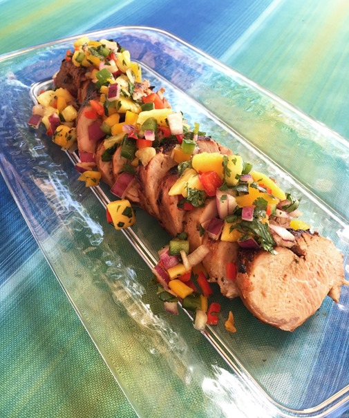 pork tenderloin tropical salsa