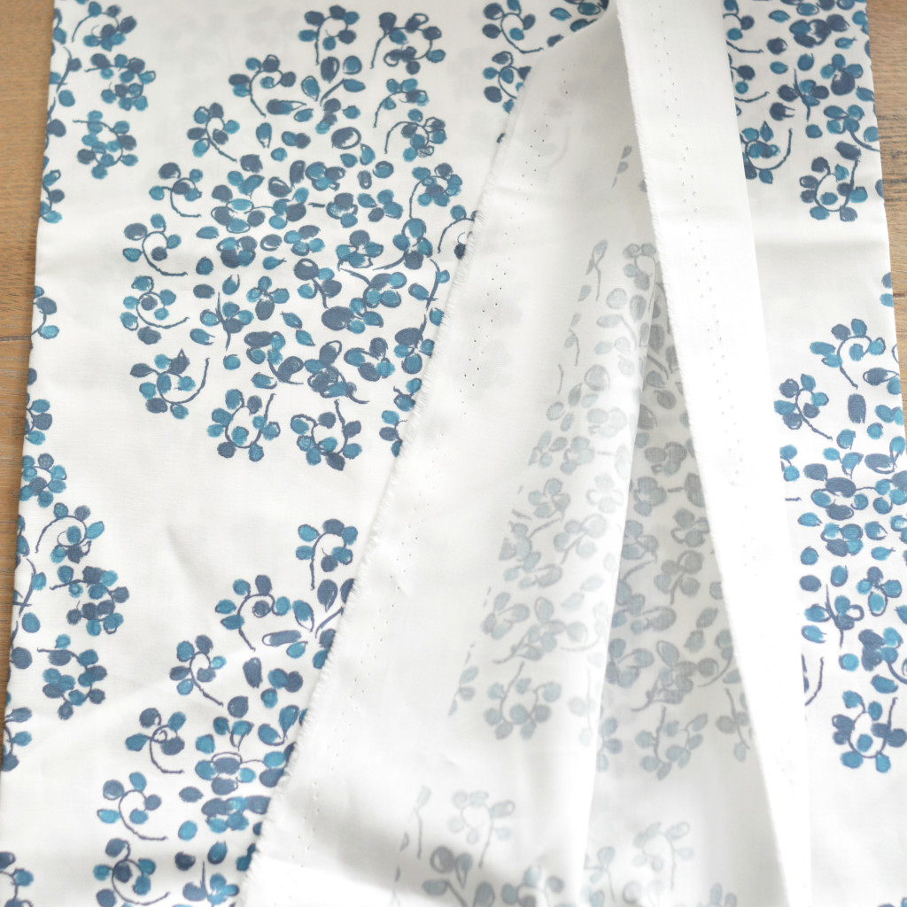 strip of fabric raw edges