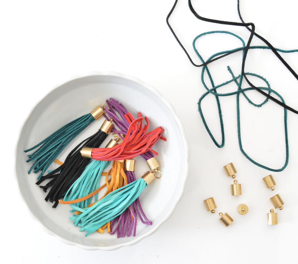 diy leather tassels