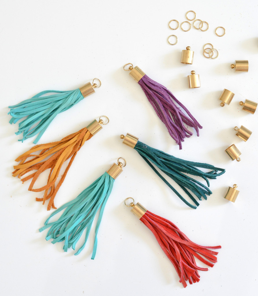 leather tassel diy