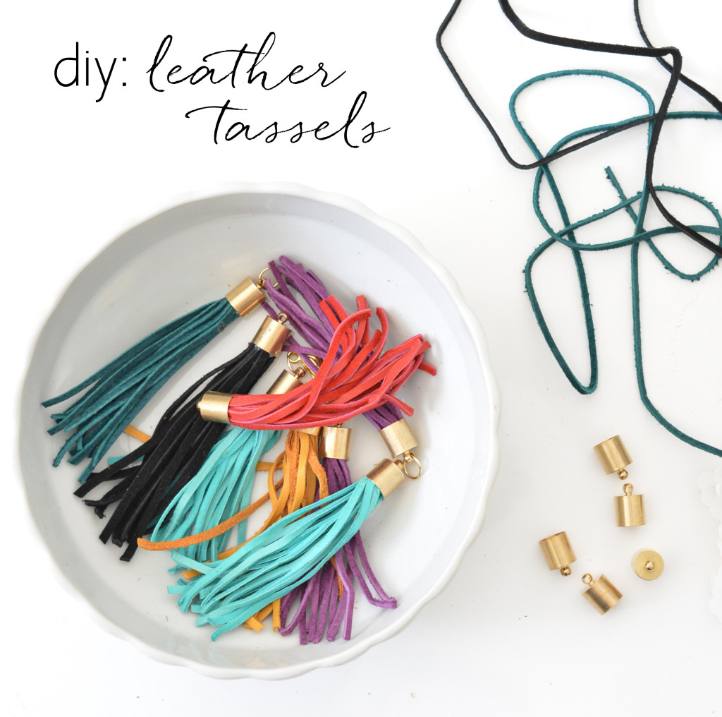 leather tassels diy