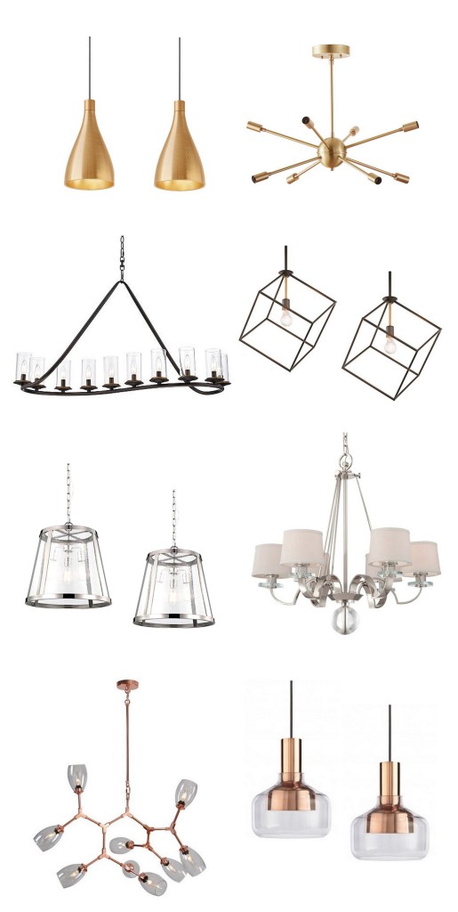 different fixtures matching finishes