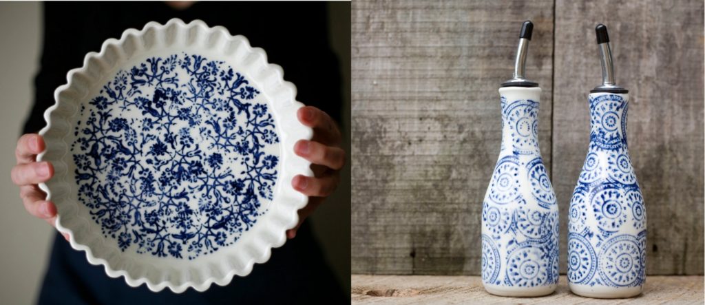 blue and white ceramics