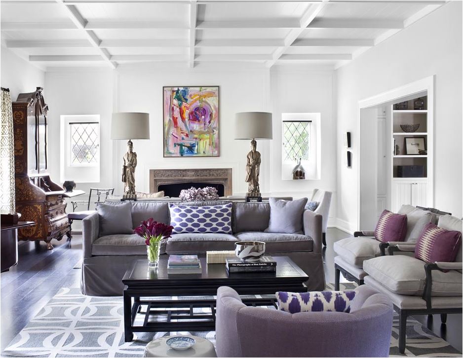 lilac velvet sofas