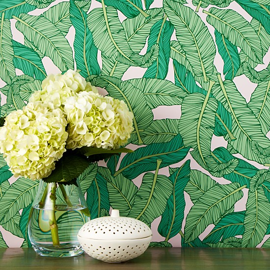 banana leaf removable wallpaper