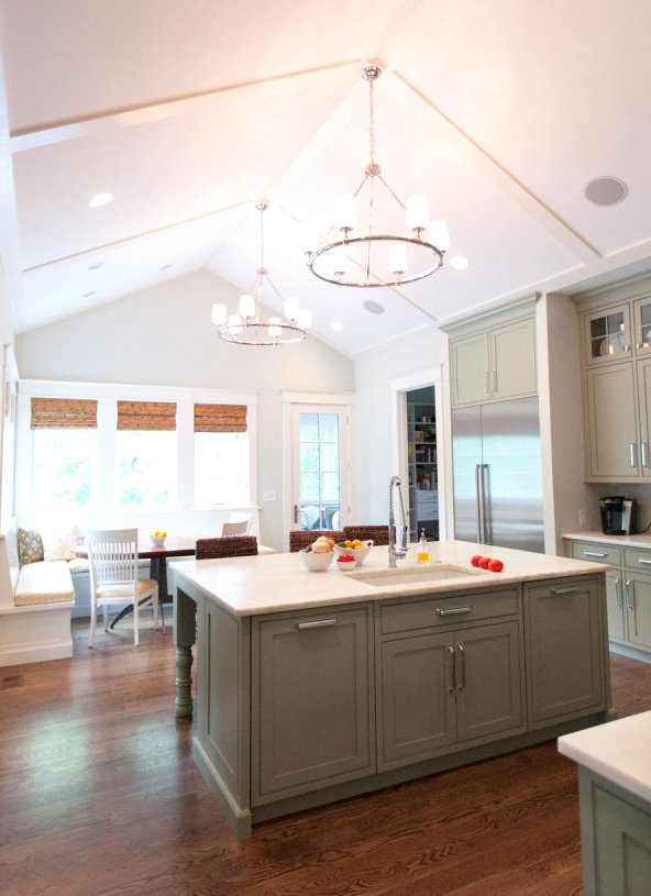 green cabinets stylemepretty