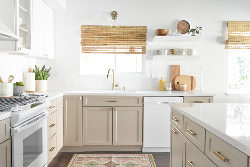 White Floating Shelves + Kitchen Decor - Stylish Petite