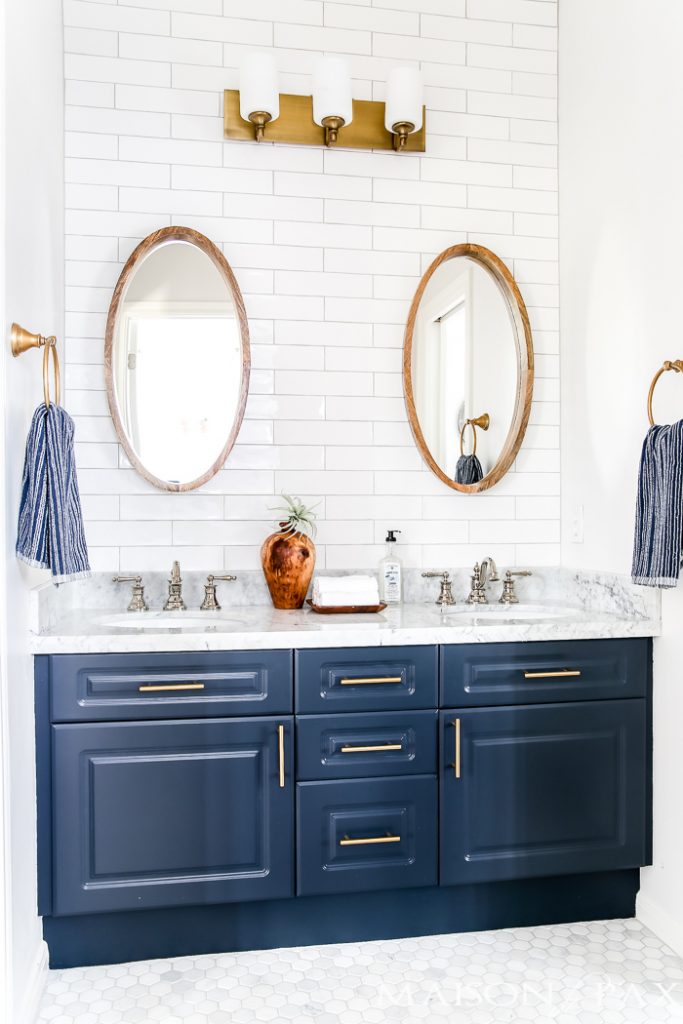 Mixing Metal Finishes In The Bathroom Centsational Style - Mixing Brushed Nickel And Chrome In Bathroom