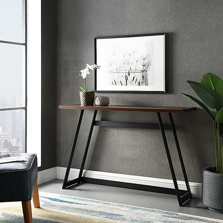 Slim Console Tables Centsational Style, Skinny Black Metal Console Table
