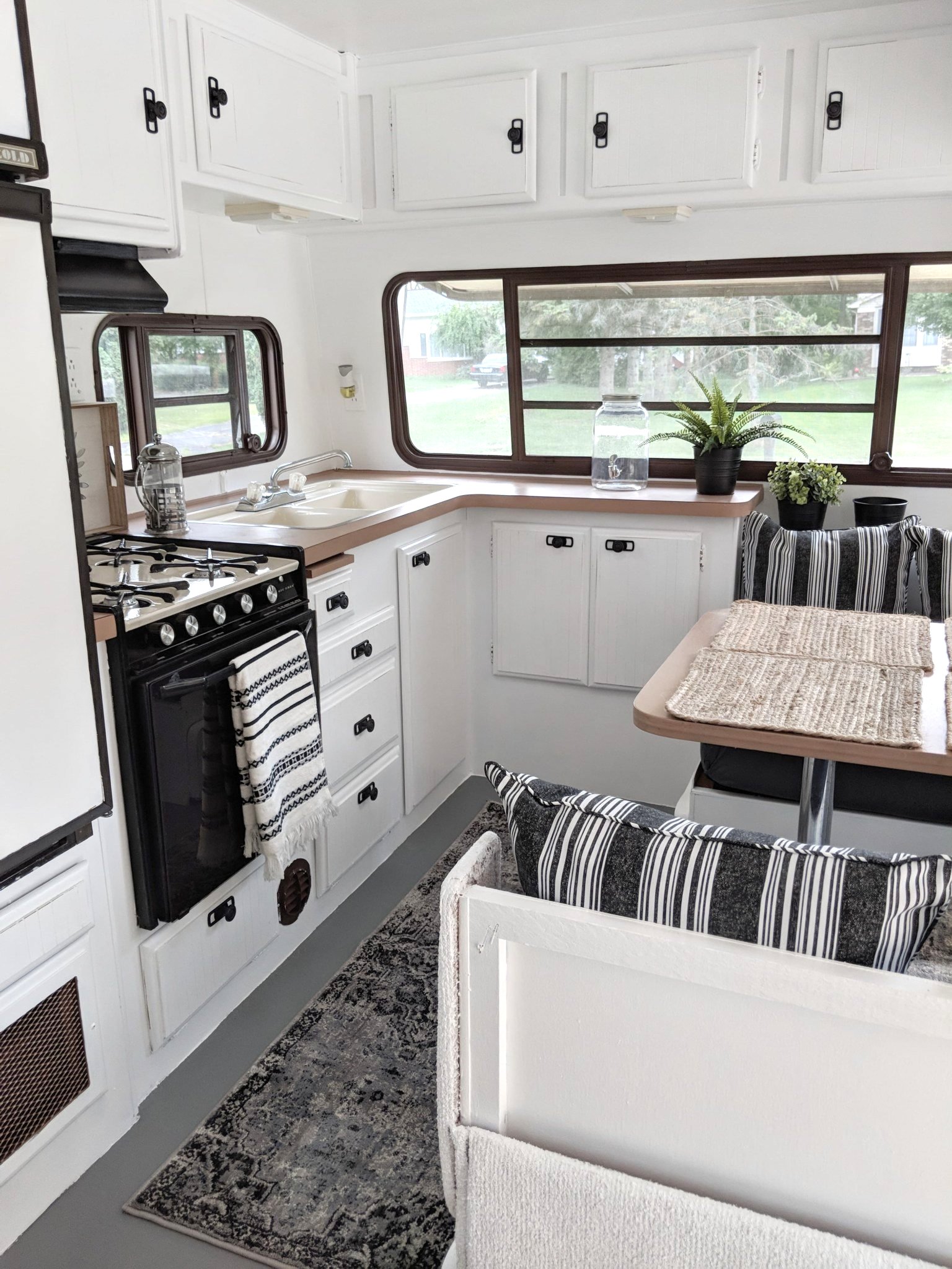 Travel Trailer Remodel Before And After