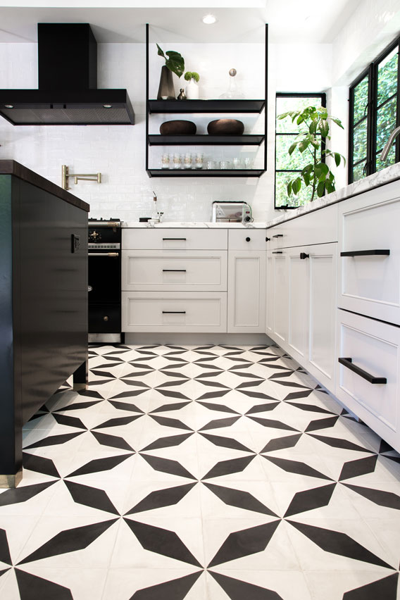 Statement Black White Tile Options, Black And White Tile Floor Patterns