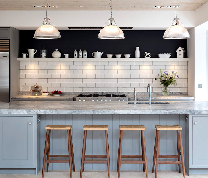 Kitchen Design Alternatives For Upper, Kitchen With Shelves No Cabinets