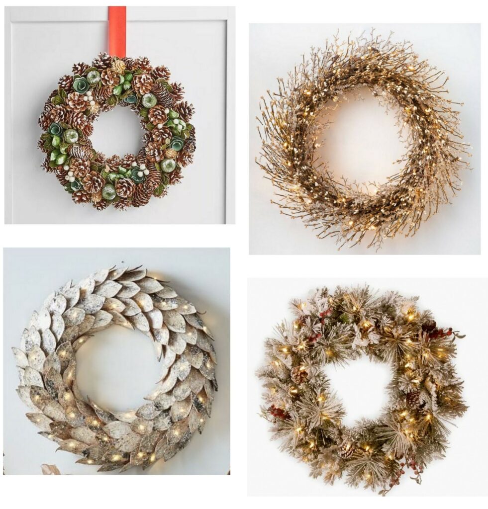 Unique + Festive Holiday Wreaths