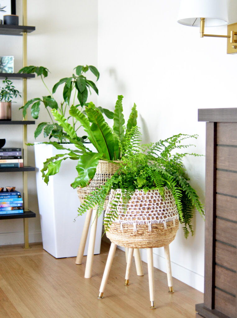 DIY Woven Basket Plant Stands Centsational Style