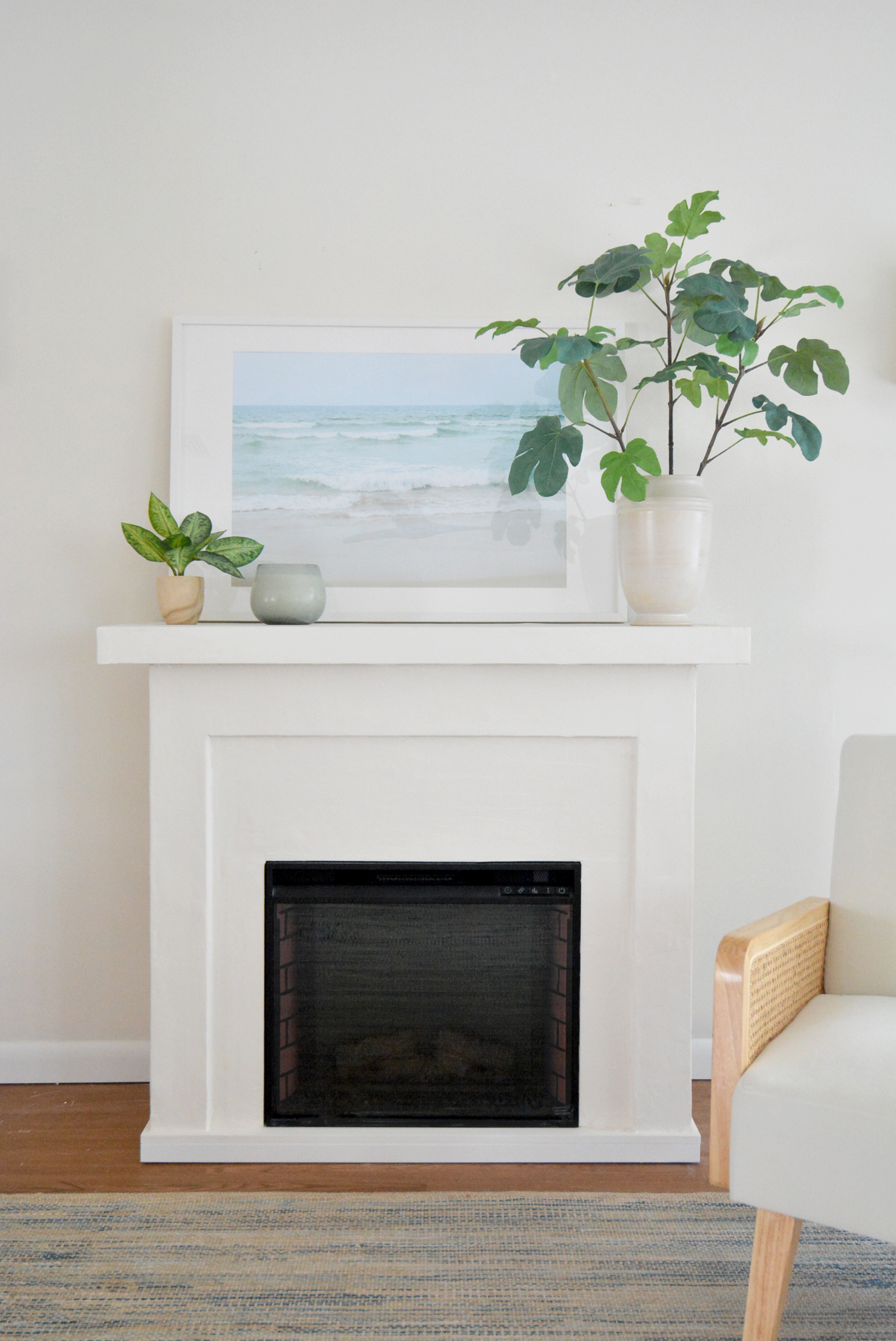 DIY Electric Fireplace Makeover