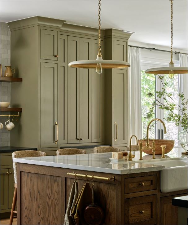 green kitchen cabinets tiffany leigh