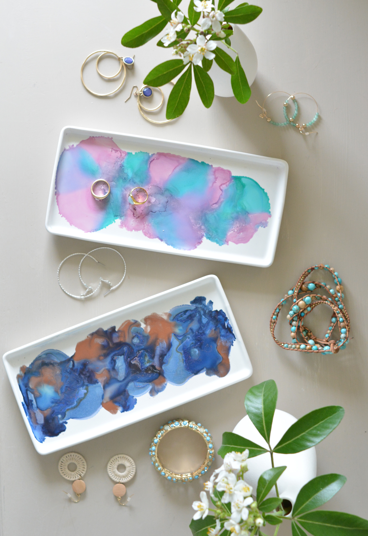 alcohol ink trays